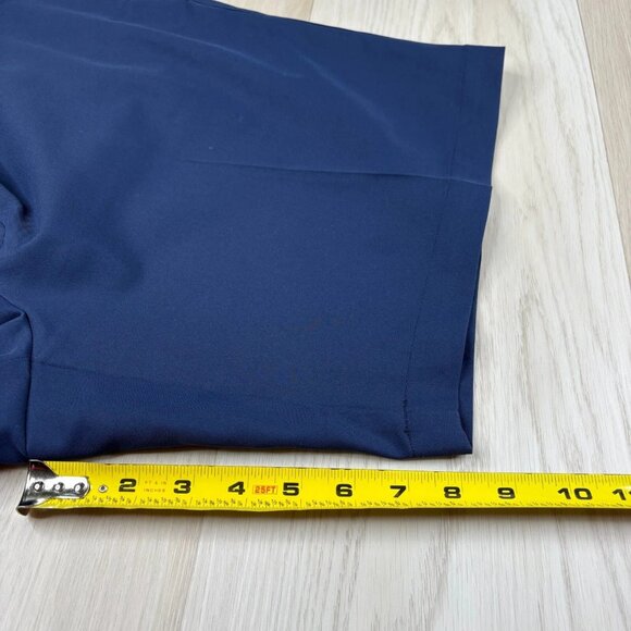 Peter Millar Mens Navy Blue Salem High Drape Performance Comfort Shorts Size 42 - Picture 7 of 11